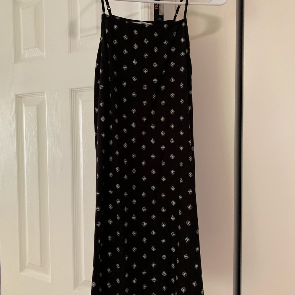 Black summer mini dress, Vans XS